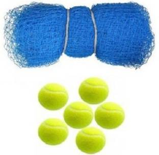 Sunlight 10Feet X 10Feet Nylon Cricket Practice Net with 6 Cricket Tennis Ball Cricket Kit