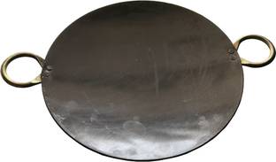 SAIFPRO 11 Inch Indian Iron Roti Tawa with 2 Handle Tawa 27.94 cm diameter