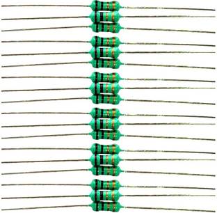 ELPH 100 pieces of 1 Ohms Carbon Film Resistors 1/4 Watts Fixed Resistor