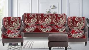 Creativehomes Velvet Embroidered 10 Seater Sofa Cover