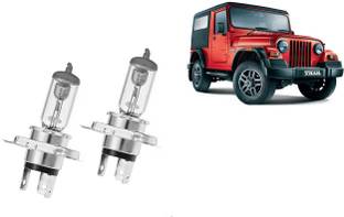 Auto Kite OSR93 - H4 Ultra Lite Yellow High Beam Halogen Head Lamp Bulb For - Thar Headlight Car Halogen for Mahindra (12 V, 100 W)