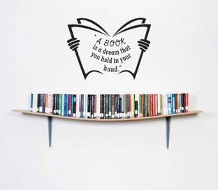 rawpockets 15 cm " Book is a Dream " Quote Self Adhesive Sticker