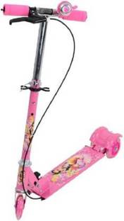 ExaltedCollection 3 Wheeler Fold able Height Adjustable Sc ooter Manual Scooter Kids Scooter