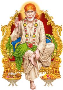 गॉड & god's Medium शिरडी वाले साईं बाबा, मॉडर्न आर्ट 136 स्टिकर