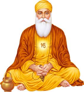 god & god's 40 cm Wahe Guru Ji 75 Magnetic Sticker