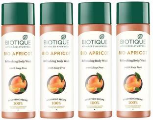BIOTIQUE Apricot Body Wash-190ml (Pack of 4)