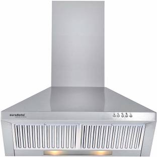 Eurodomo Sapphire PB SS 60 Wall Mounted Stainless steel 850 CMH Chimney