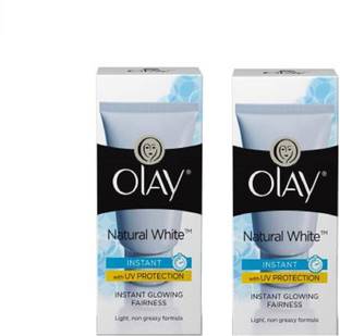 OLAY natural white instant glowing fairness cream 40g pack of 2
