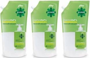 Godrej Protekt Masterchef's Handwash - 750 ml (Pack of 3) Hand Wash Pouch