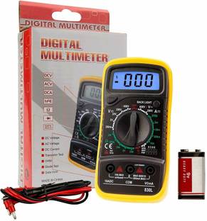 Divinext MAS830L Electric Testing Meter Voltmeter Ammeter AC DC OHM Voltage Current Tester Digital Multimeter