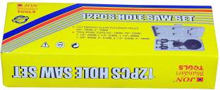 JON BHANDARI 12 pcs Wood Hole Saw Cutting Rotary Bit Set