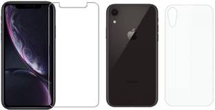 Mobilive Front and Back Screen Guard for Apple iPhone XR Flexible Fiber 0.2MM Tempered Glass Screen Protector With 9H Hardness
