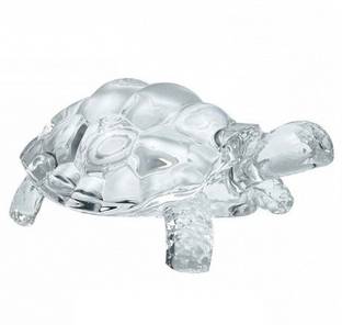 PUCHCHI Crystal Turtle ( Size No - 1) Tortoise for Feng Shui Vaastu Decorative Showpiece  -  5 cm