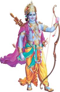 god & god's 62 cm Ram Ji Modern Art 209 Self Adhesive Sticker