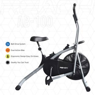 Reach AB-100 Air Bike Exercise Fitness Cycle With Moving Handles Upright Stationary Exercise Bike