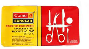 Camlin SCHOLAR DISSECTION INSTRUMENTS STAINLESS STEEL Geometry Box