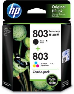 HP 803 Black + Tri Color Combo Pack Ink Cartridge