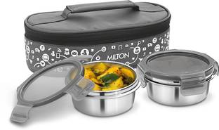 MILTON Premium Lifestyle Insulated Leak Proof Lunch 2 Containers Lunch Box