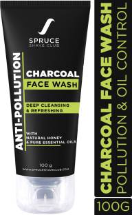 SPRUCE SHAVE CLUB Charcoal  | Pollution & Oil Control | With Natural Honey Face Wash