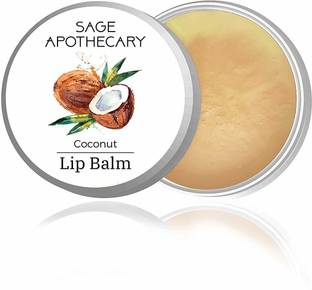 Sage Apothecary Lip Balm | Lip Moisturiser | Lip Care | Lip Butter | Lip Cream (Coconut) Coconut