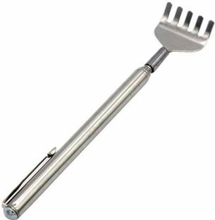SYGA Scratching Stick Portable Stainless Steel Extendable Telescopic Back Scratcher,Hand Massage Tool, With Telescoping Handle, Extends from 6.1 To 19.68 Inches Massager