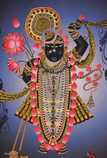 Shreenathji Texture Painting Print Photo Without Frame (20 X 28 Inches) Fine Art Print