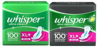 Whisper Day & Night Combo Sanitary Pad