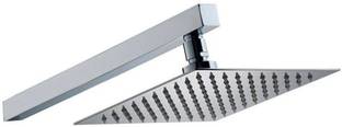 LOGGER - 8X8 inches Ultra slim Shower Head with Flange & 15 inches square shower arm Shower Head