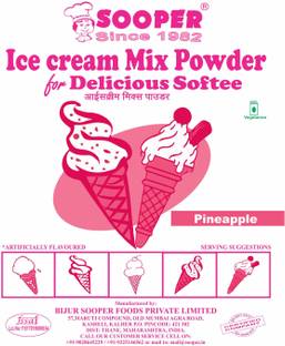 SOOPER SOFTEE ICE CREAM MIX POWDER PINEAPPLE Custard Powder