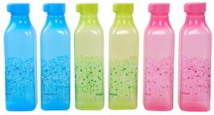 NAYASA Superplast Plastic Square Deluxe PP Fridge Bottles 1 Litre 1000 ml Bottle