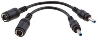 Vinayakart Power Cord 0.16 m 68000983 _2 Pieces Female to Male DC Power Cable converter for HP & Dell Laptop