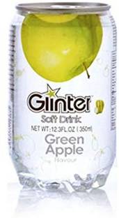 Glinter Green Apple Flavour Soft Drink, 350ml