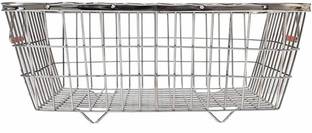 DIVINE Dish Drainer Kitchen Rack Steel decent crate for kitchen (62X45X20 CM) large