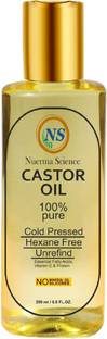 Nuerma Science Cold-Pressed 100% Pure Castor Oil For Skin & Hair Hair Oil
