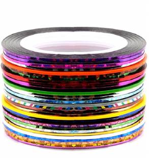 Xeekart 10 Colors Nail Striping Tape Line, FANDAMEI Multicolor Rolls