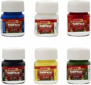 Camlin Fabrica Acrylic Ultra Colors-6 Shades 10ml