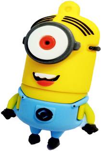 Tobo Despicable Me Minion Cartoon Flash Drive Stick Pen Drive USB 16 Pen Drive Compatible with Laptop, Desktop Computer USB 2.0 Rubber Case