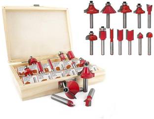 uptodatetools 1/4 Inch Shank Tungsten Carbide 1/4 Inch Shank Tungsten Carbide Rotary Bit Set