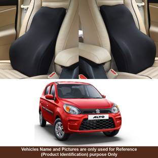 Oshotto Black Fabric Car Pillow Cushion for Maruti Suzuki