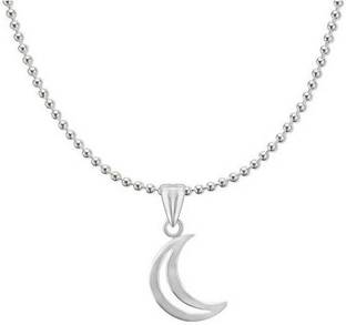 Raviour Lifestyle Moon chandrama chand silver pendant Silver Locket