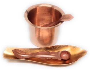Astrosale Anchmani and Panchpatra Combo Set for Puja Copper