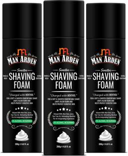 Man Arden Shaving Foam For Sensitive Skin - Charged with Menthol, Aloevera and Tea Tree