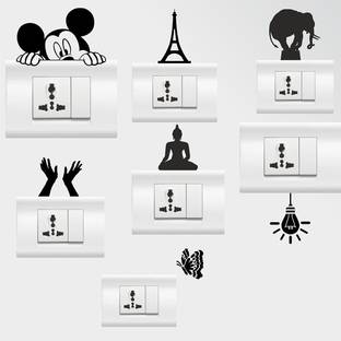StickerYard 25.4 cm Switch Art Switch Stickers Self Adhesive Sticker