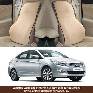 Oshotto Beige Fabric Car Pillow Cushion for Hyundai
