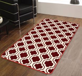 Saral Home Maroon Cotton Runner