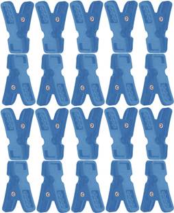 Somapa 20 Pcs Clothes Hanger Hanging Hooks Grip Clothes Clips Plastic Cloth Clips