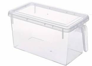 JOFIX Plastic Plastic Food Storage Organizer Containers with Lids for Refrigerator Storage Basket