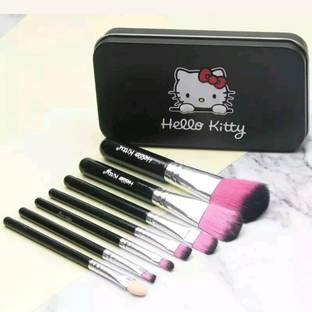 Hello Kitty Fashion & Trend mini Pink brush set (Pack of 7) black