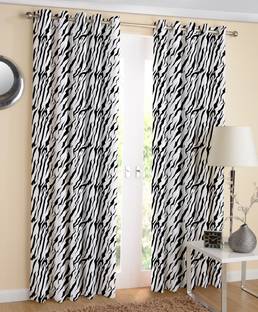 AIRWILL 275 cm (9 ft) Long Door Cotton Curtain (Pack Of 2)
