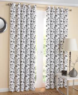 AIRWILL 275 cm (9 ft) Cotton Long Door Curtain (Pack Of 2)